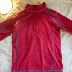 LL Bean salmon Long Sleeve Athletic Top size kids 14-16 or women’s XS